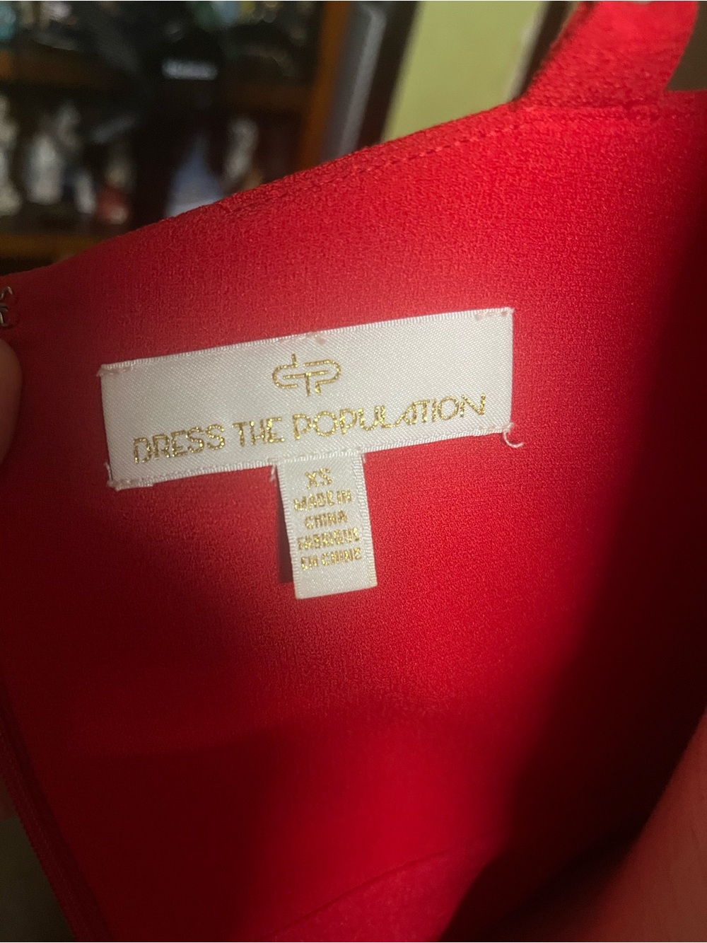 DRESS THE POPULATION MIDI WRAP WOMENS DRESS SIZE XS - Picture 4 of 5
